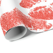 Kissing Red lips Thunder_Cove Cadeaupapier (Rol Hoek)