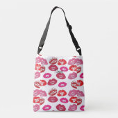 Kissing Red lips Thunder_Cove Crossbody Tas (Achterkant)