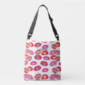 Kissing Red lips Thunder_Cove Crossbody Tas (Voorkant)
