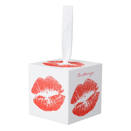 Kissing Red lips Thunder_Cove Decoratie (Voorkant hoekig)