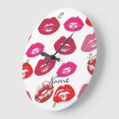 Kissing Red lips Thunder_Cove Grote Klok (Hoek)