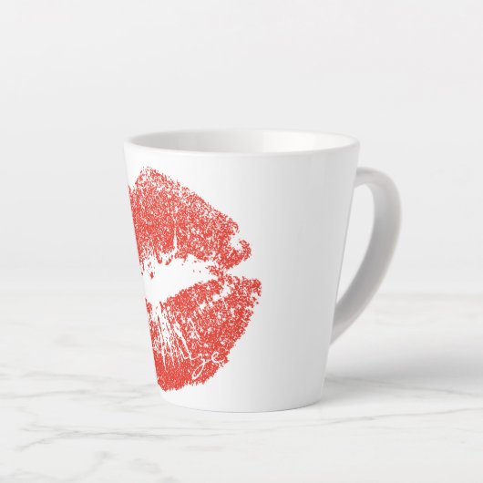 Kissing Red lips Thunder_Cove Latte Mok (Rechterhoek)