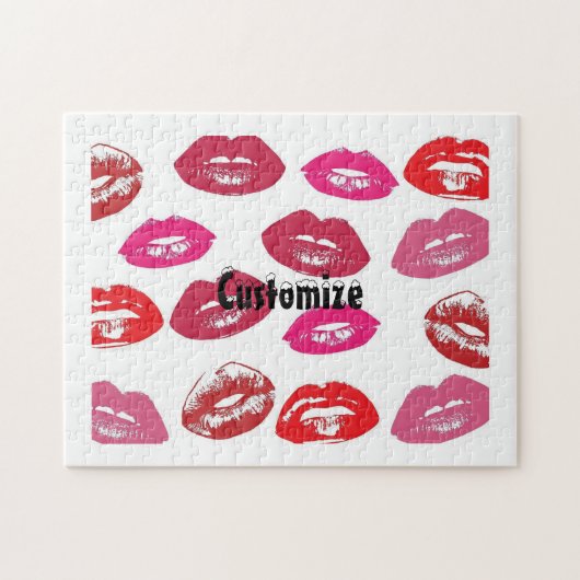 Kissing Red lips Thunder_Cove Legpuzzel (Horizontaal)