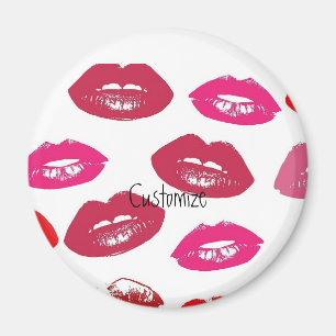 Kissing Red lips Thunder_Cove Magneet