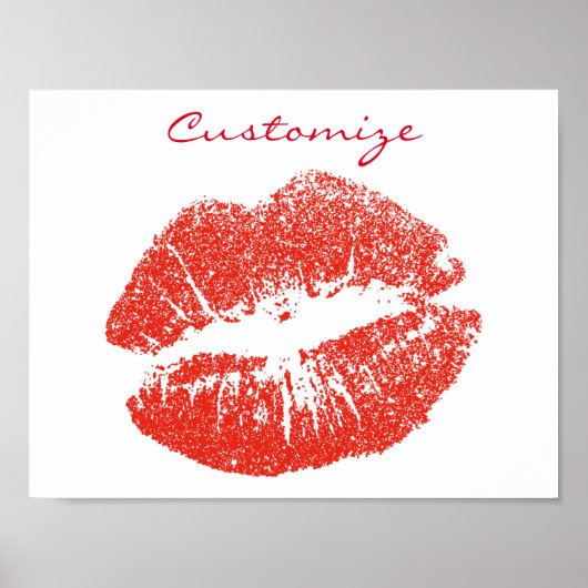 Kissing Red lips Thunder_Cove Poster (Voorkant)