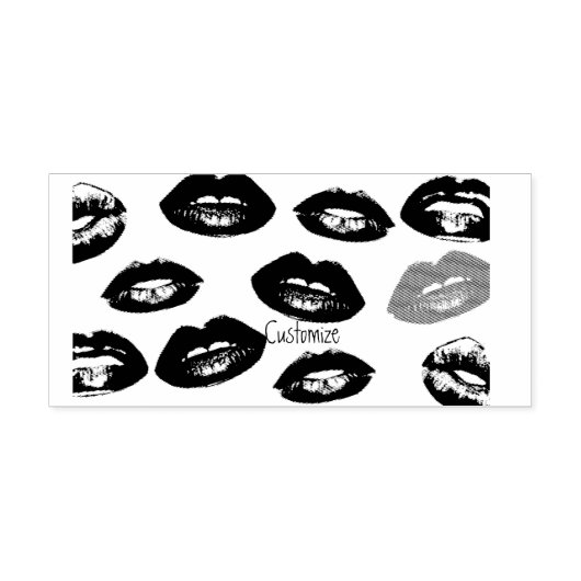Kissing Red lips Thunder_Cove Rubberstempel (Afrduk)