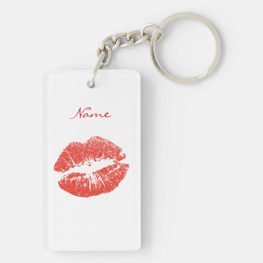 Kissing Red lips Thunder_Cove Sleutelhanger (achterkant)