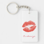 Kissing Red lips Thunder_Cove Sleutelhanger (Voorkant)