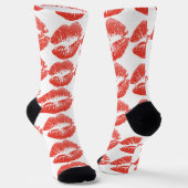 Kissing Red lips Thunder_Cove Sokken (Gebogen)