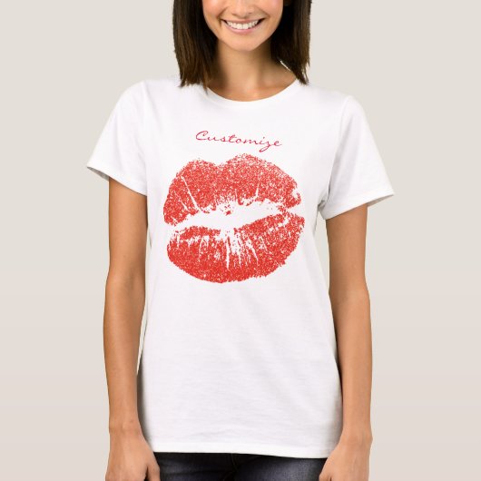 Kissing Red lips Thunder_Cove T-shirt (Voorkant)