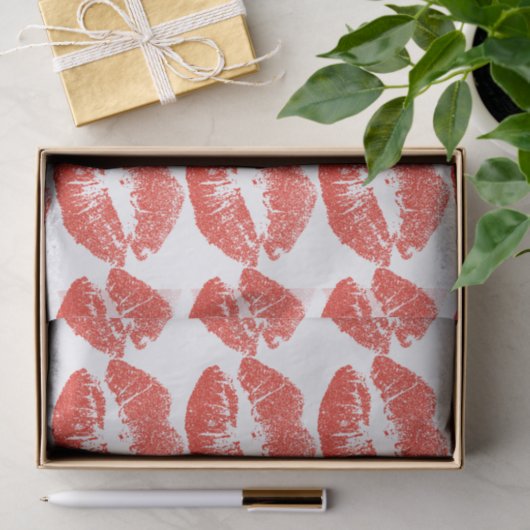 Kissing Red lips Thunder_Cove Tissuepapier (Geschenk)