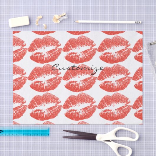 Kissing Red lips Thunder_Cove Tissuepapier (Craft)