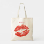 Kissing Red lips Thunder_Cove Tote Bag (Achterkant)