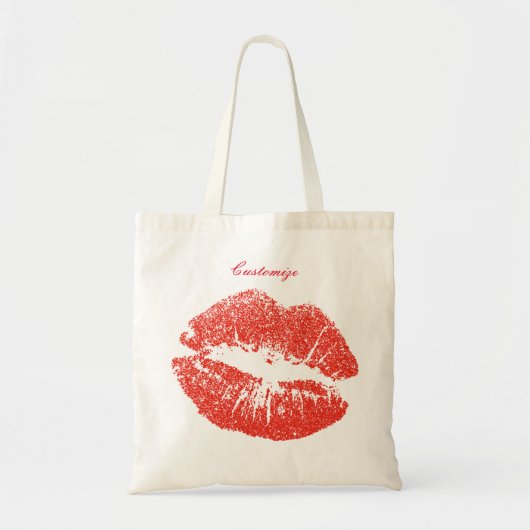 Kissing Red lips Thunder_Cove Tote Bag (Voorkant)