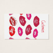 Kissing Red lips Thunder_Cove Visitekaartje (Achterkant)