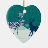 Kissing Reindeer Ornament (Rechts)