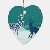 Kissing Reindeer Ornament (Links)