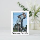 Kissing Sailor, Sarasota, FL Briefkaart (Staand voorkant)
