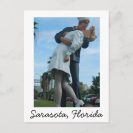 Kissing Sailor, Sarasota, FL Briefkaart