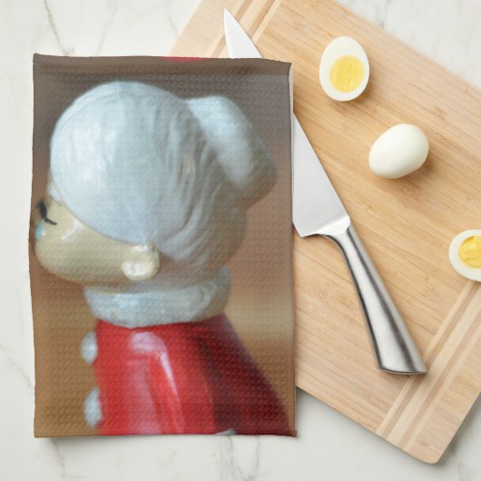 Kissing Santas Theedoek (Quarter Fold)