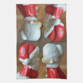 Kissing Santas Theedoek (Verticaal)