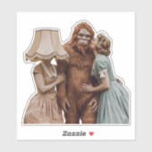 Kissing Sasquatch Sticker (Vel)