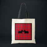 Kissing Schotse Terriers Canvas tas Gift<br><div class="desc">Het ontwerp komt uit de oorspronkelijke kunst.</div>