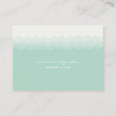 Kissing Seahorses Hearts Beach Trouwplaats Kaarten Plaatskaartje (Achterkant)