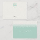 Kissing Seahorses Hearts Beach Trouwplaats Kaarten Plaatskaartje (Voorkant / Achterkant)