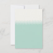 Kissing Seapaarden Love Hearts Beach Weddenschap R RSVP Kaartje (Achterkant)