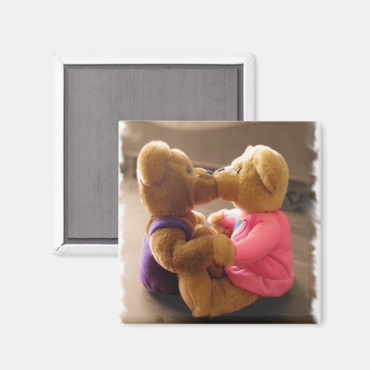 Kissing Teddies Magnet (Voorkant / Achterkant)