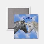 Kissing Unicorns Fantasy Magnet (Voorkant / Achterkant)