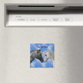 Kissing Unicorns Fantasy Magnet (Insitu (Vaatwasser))