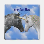 Kissing Unicorns Fantasy Magnet (Voorkant)