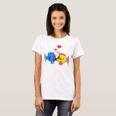 KISSING VIS T-SHIRT (Voorkant volledig)
