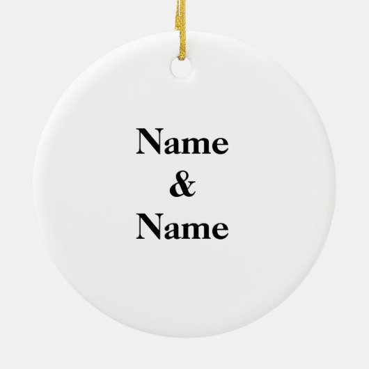 Kissing Vist Couple Silhouette Holiday Ornament (Achterkant)