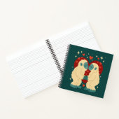 Kissing Yeti's Cryptid Valentijnsdag Notitieboek (Binnen)