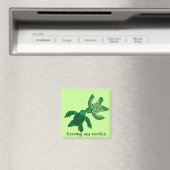 Kissing zee schildpadden magneet (Insitu (Vaatwasser))