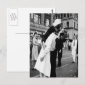  Kissingpaar.Hug Kiss Briefkaart (Voorkant / Achterkant)