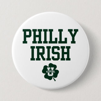 KissingU.com - PHILLY IRISH Ronde Button 7,6 Cm