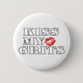 kissmygrits ronde button 5,7 cm (Voorkant)