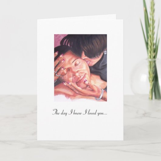 KISSOFAWOMAN, de dag die ik ik hield van u… Kaart (Voorkant)