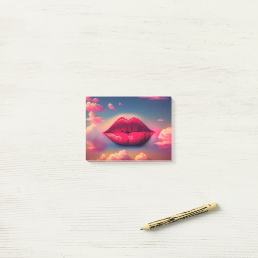 Kissy dromen post-it® notes (Op bureau)