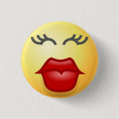 KISSY FACE RONDE BUTTON 3,2 CM (Voorkant)