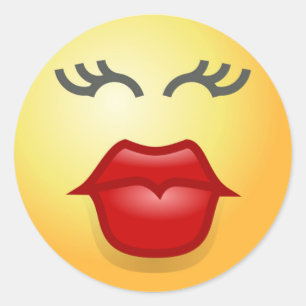 KISSY FACE RONDE STICKER