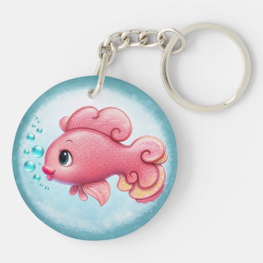 Kissy Fish Keychain (Achterkant)