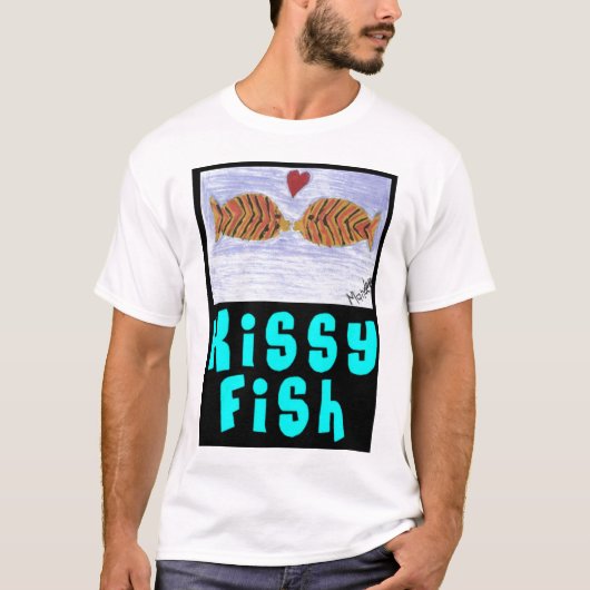 Kissy Fish T-Shirt door Mandee (Voorkant)