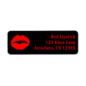Kissy Lips Etiket (Voorkant)