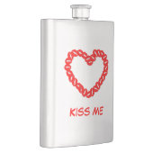 Kissy Lips Heart Heupfles (Rechts)
