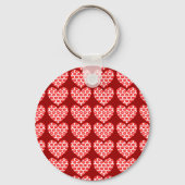 Kissy Lips Hearts Sleutelhanger (Voorkant)